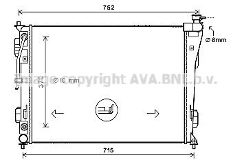 AVA QUALITY COOLING Radiators, Motora dzesēšanas sistēma HY2423